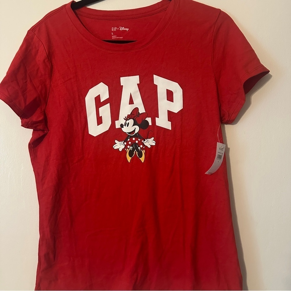 GAP Red Minnie Mouse Shirt women L - Picture 4 of 6